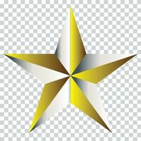 golden Star - - 3d machen vektor