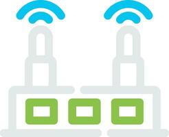 WLAN-Router kreatives Icon-Design vektor