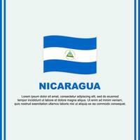 nicaragua flagga bakgrund design mall. nicaragua oberoende dag baner social media posta. nicaragua tecknad serie vektor