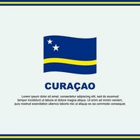 Curacao Flagge Hintergrund Design Vorlage. Curacao Unabhängigkeit Tag Banner Sozial Medien Post. Curacao Design vektor