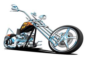 anpassad amerikansk chopper motorcykel vektor illustration