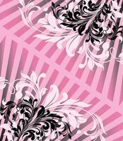 Jahrgang Hochzeit Einladung Karte mit aufwendig elegant abstrakt Blumen- Design vektor
