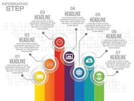 Infografiken Design-Vektor- und Marketing-Icons vektor