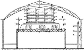 Kanone Straße Bahnhof, Jahrgang Gravur. vektor