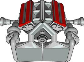 Mechanikerteil, Illustration, Vektor auf weißem Hintergrund.