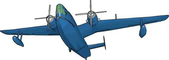 König Luft Flugzeug Turboprop Motor Vektor oder Farbe Illustration