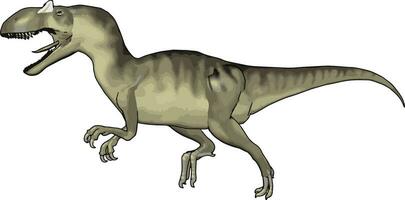 Dinosaurier riesig Reptil Vektor oder Farbe Illustration