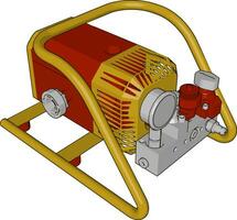 Automobil industriell Motor Vektor oder Farbe Illustration