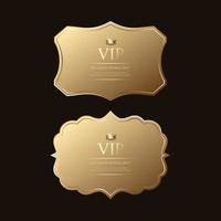 Luxus-Premium-Goldene Abzeichen und Etiketten Premium-Vektor vektor