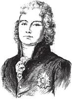 Talleyrand, Jahrgang Gravur. vektor