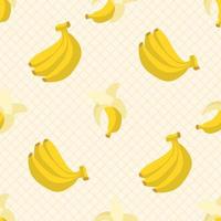 nahtloses Muster der frischen Bananenfrucht vektor