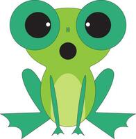 seltsam Frosch Vektor oder Farbe Illustration