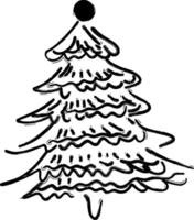 Weihnachten Baum Dekoration und Design. vektor