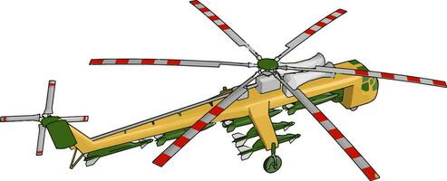 helikopter platta en helikopter landning plattform vektor eller Färg illustration