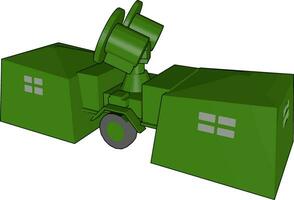 en radar systemet militär Utrustning vektor eller Färg illustration