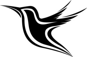 Kolibri Tätowierung, tätowieren Illustration, Vektor auf ein Weiß Hintergrund.