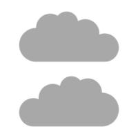 moln illustrerad på vit bakgrund vektor