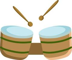 bongo trumma, vektor Färg illustration.