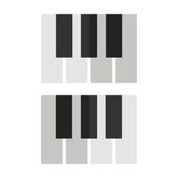 piano illustrerad på vit bakgrund vektor