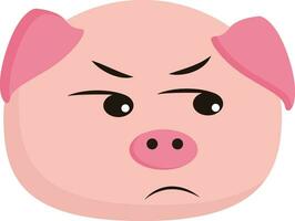 ein wütend Schwein Vektor oder Farbe Illustration