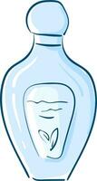 en blå Färg parfym flaska vektor eller Färg illustration