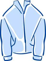 cool Blau Jacke Vektor oder Farbe Illustration