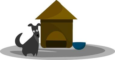 hund hus vektor eller Färg illustration