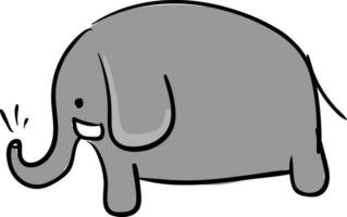 Elefant Bild Vektor oder Farbe Illustration