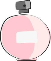 rosa parfym vektor eller Färg illustration