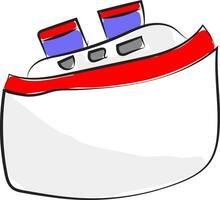 passagerare fartyg vektor eller Färg illustration