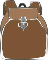 Rucksack 99, Vektor oder Farbe Illustration.