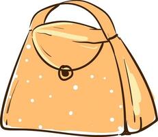 orange 2 väska, vektor eller Färg illustration.