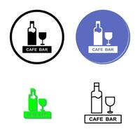 Einzigartiges Getränke-Café-Vektorsymbol vektor