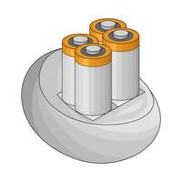 batteri elektrisk illustration vektor