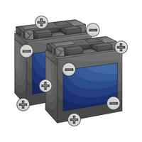 batteri energi transport illustration vektor