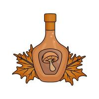 Herbst trinken mit Herbst Blatt Illustration vektor