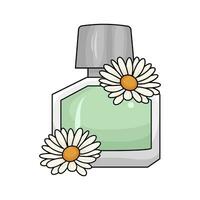 Parfum Flasche sprühen mit Gänseblümchen Blume Illustration vektor