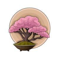 Bonsai Blume illustartion vektor