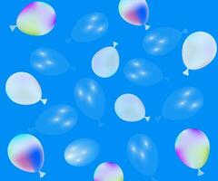 ballong bakgrund samling, färgrik och skön ballong bakgrund vektor