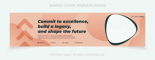 företag baner företag omslag social media mall design vektor