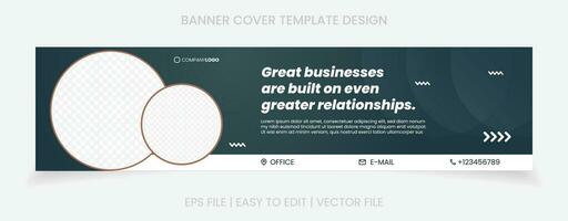 företag baner företag omslag social media mall design vektor