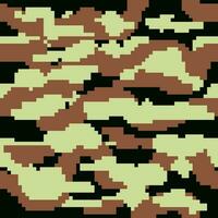 en pixel stil kamouflage mönster vektor