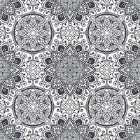 mandala blommig sömlös mönster design vektor