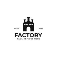 fabrik logotyp design begrepp vektor illustration symbol ikon