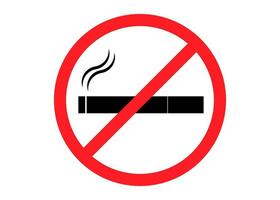 Nein Rauchen Zigarette Zeichen, Verbot zu Rauch. verboten auf Rauchen Symbol. Vektor Illustration