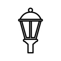 Lampe Garten Symbol Design Vektor Vorlage