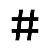 Hashtag Symbol Design Vektor Vorlage