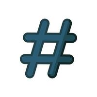 Hashtag Symbol Design Vektor Vorlage