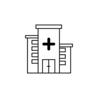 Krankenhaus-Icon-Vektor vektor