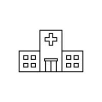 Krankenhaus-Icon-Vektor vektor